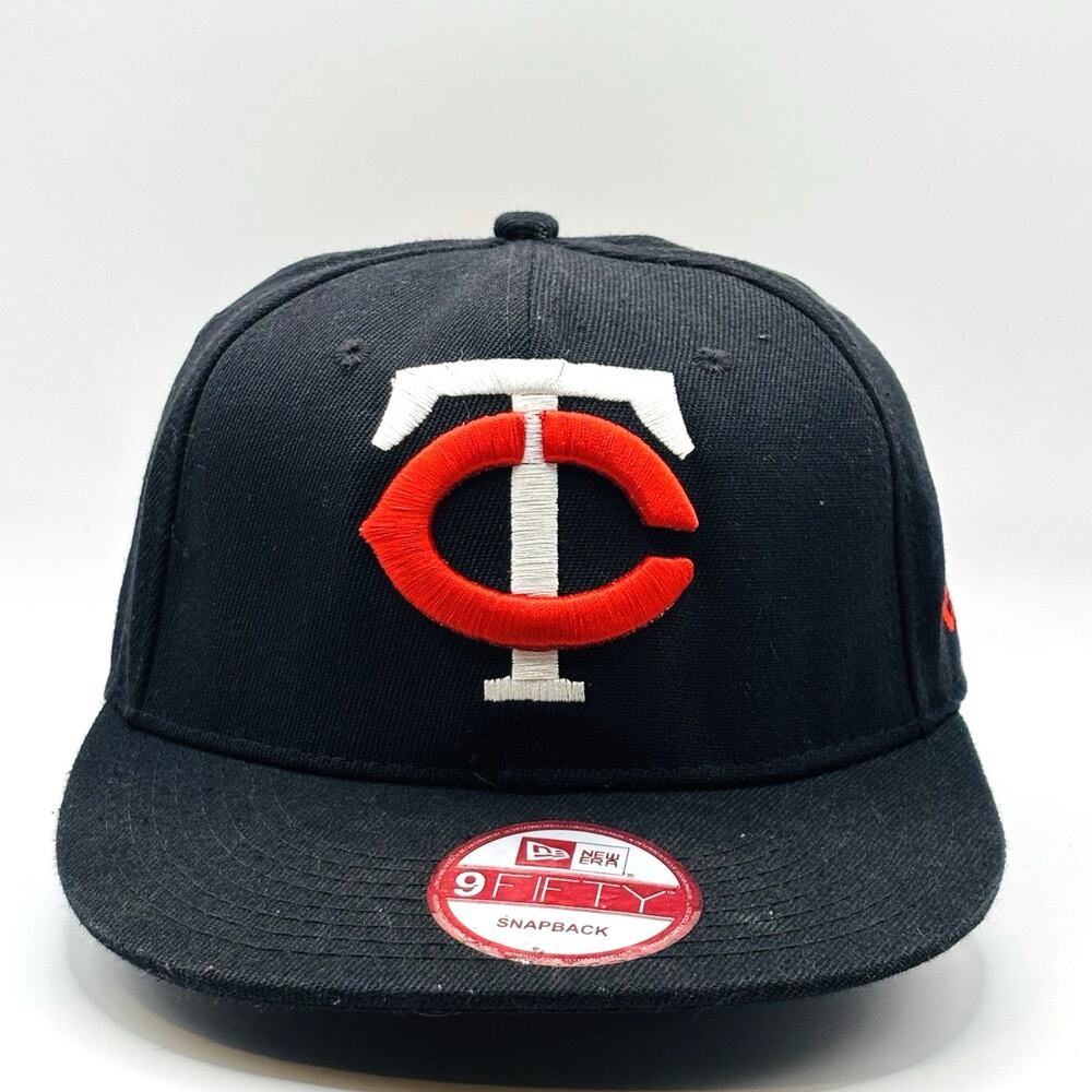Minnesota Twins Hat Cap SnapBack MLB New Era Block Head Back Script 59fifty